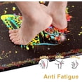 thumbnail image 4 of Gothic Kitchen Rugs Sets of 2, Butterfly Anti Fatigue Cushioned Kitchen Mat for Floor, Standing, Mushroom Moon Non Skid Washable Kitchen Rugs and Mats, 18'''' x 30'''' + 18'''' x 48'''', Black, 4 of 6