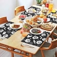 thumbnail image 2 of Halloween White Ghosts Pumpkins and Spider Webs Summer Placemats Table Placemats Set Of 4-Linen Kitchen Washable Placemats Table Mats 11.8"x17.7" Non-Slip Heat Resistant, 2 of 6