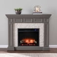 thumbnail image 3 of Southern Enterprises 50" Gray and White Contemporary Electric Fireplace, 3 of 3