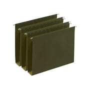 MyOfficeInnovations Hanging File Folders 2" Expansion Letter Size Standard Green 25/Bx 117515
