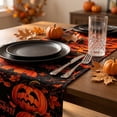 thumbnail image 4 of Table Runner Jack O Lantern Printed Single Piece for Halloween Home Dining Decor, 4 of 6