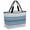 Haze blue, variant on Purple Ombre Stripe Beach Bag for Women, Large Breathable Mesh Beach Tote Bag, Farmhouse Striped Gradient Sandproof Lightweight Travel Bags for Vacation Picnic Swimming Pool 15.7"x15.7"x9.1"