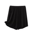 thumbnail image 4 of Ozmmyan Womens High Waist Yoga Shorts Cotton Blended Solid Color Casual Shorts with Soft and Comfortable Pocket Sleepwear Shorts Spring/Summer Casual Home Furnishings, 4 of 4