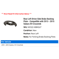 thumbnail image 2 of Rear Left Driver Side Brake Backing Plate - Compatible with 2013 - 2015 Subaru XV Crosstrek 2014, 2 of 2