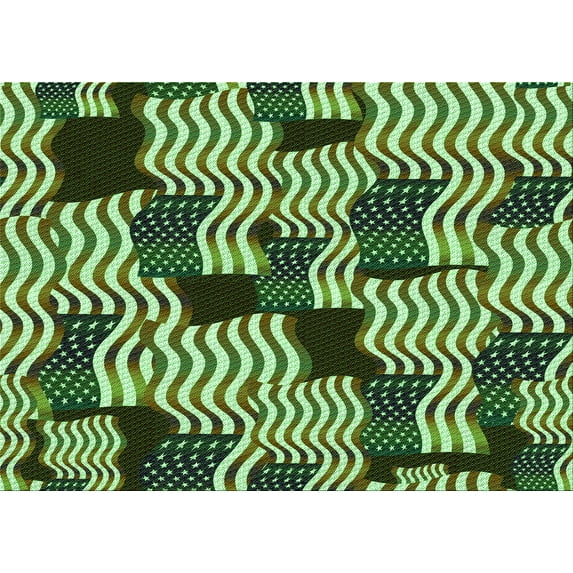Ahgly Company Machine Washable Indoor Rectangle Transitional Pastel Green Area Rugs, 7' x 9'