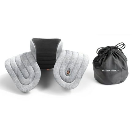 Sharper Image - Heated Neck and Shoulder Aromatherapy Wrap, Lavender Scented Hot/Cold - Gray