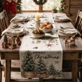 thumbnail image 7 of Sm:)e Green Cedar Tree Eucalyptus Christmas Table Runner, 13 x 72 Inch Farmhouse Table Decor, Universal for Winter Indoor Outdoor Kitchen, Home & Party Decoration, 7 of 7