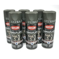 KRYLON 4293-6 PACK OLIVE Camouflage Non-Reflective Ultra-Flat Finish Spray Paint- 11 oz Aerosol