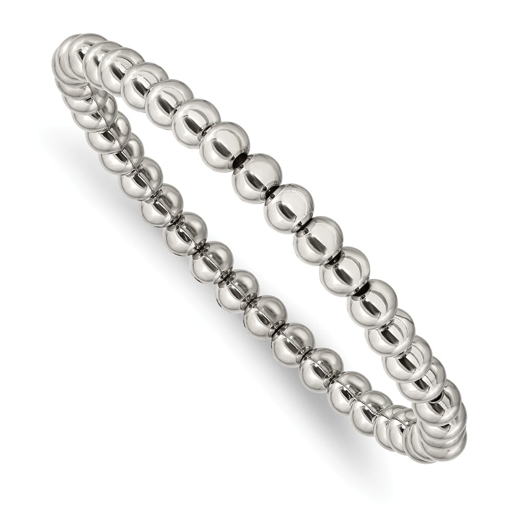 Primal Steel Primal Steel Stainless Steel Polished Beaded Stretch