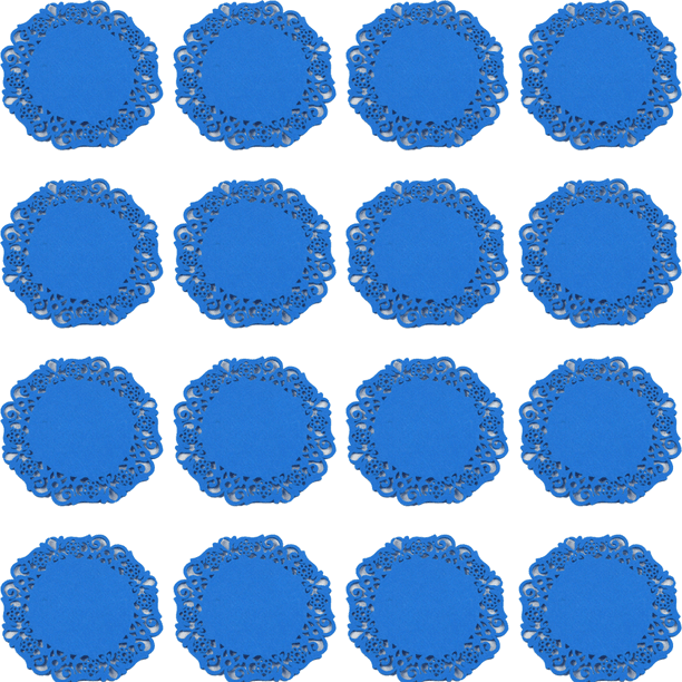 Posavasos de fieltro de 12 piezas - Pequeño - Azul MFZFUKR CPB-DE-LYY1256-4