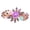 1#, variant on HEVIRGO Hair Clip All-match Faux Rhinestone Alloy Colorful Portable Hairpins for Girl
