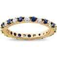 thumbnail image 1 of 1 1/2ct Diamond Sapphire Eternity Ring 14K Yellow Gold, 1 of 1