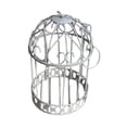 thumbnail image 4 of Maceta colgante con forma de jaula de pájaro, soporte para plantas, contenedor, centro de mesa, decoración de hierro para flores. 13cm x 13cm x 19cm, 4 of 8