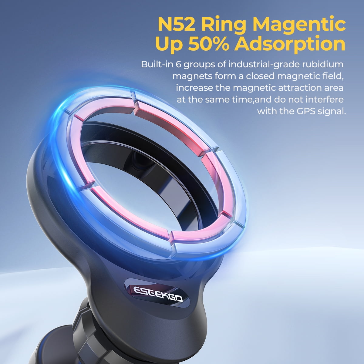 MagSafe Compatible Magnetic Air Vent Car Mount - Black