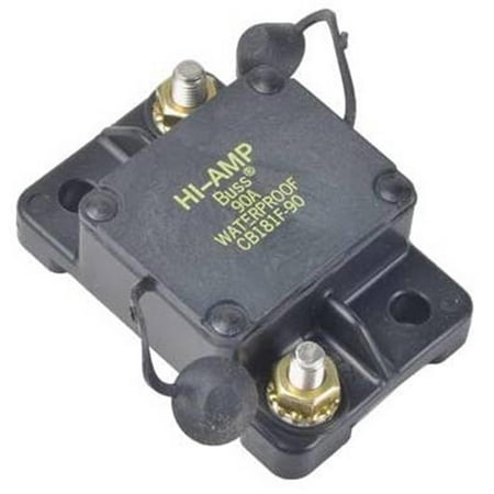 NEW OEM COOPER BUSSMAN CIRCUIT BREAKER 0-30VDC 90 AMP AUTOMATIC TYPE 1 CB181F90