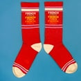 thumbnail image 3 of French Fries, Gumball Poodle Novelty Gift Socks for Men, Women and Teens, Unisex Crew Socks ( Made in the USA ), 3 of 4