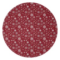 Red Christmas Snowflake Pattern Round Blanket,Comfortable Soft Flannel Throw Blanket,All Season,Warm Lightweight Blankets for Sofa Bed Couch Living Room Chair 47"x47"