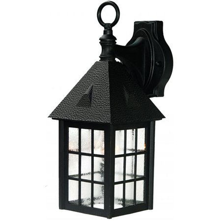 

HomeRoots 398621 16 x 6.5 x 8.5 in. Outer Banks 1-Light Matte Black Wall Light