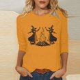 thumbnail image 2 of FDGIU Halloween Shirts for Women Women's Fashion Tees Casual Crewneck 3/4 Sleeve Loose T Shirt Ladies Blouses Shirts Spooky Season Graphic, 2 of 4