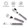 thumbnail image 3 of Fotbe Mandala for Stainless Steel Kids Silverware Set - Child and Toddler Safe Flatware - Children's Knife, Fork And Spoon Set - Metal Kids Cutlery Set, 3 of 8