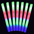 thumbnail image 2 of 150 LED Party Foam Light Sticks Batons Wand for Wedding, Parties, Birthdays, Guests, Party, DJ, Concerts, Festivals, Events, Promotions Party Favors 3 Color Lighting Modes Batteries 16", 2 of 9