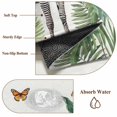 thumbnail image 2 of Tropical Zebra Butterfly Kitchen Runner Rug 2x6 Washable Runners for Hallway Non Slip Watercolor Summer Palm Leaf Large Area Rug Indoor Floor Carpet for Bathroom Laundry Entryway Bedroom Living Room, 2 of 8