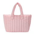 thumbnail image 2 of Quilted Commute Bag Large Capacity Cotton Padded Bag Simple for Weekend Vacation, 2 of 10