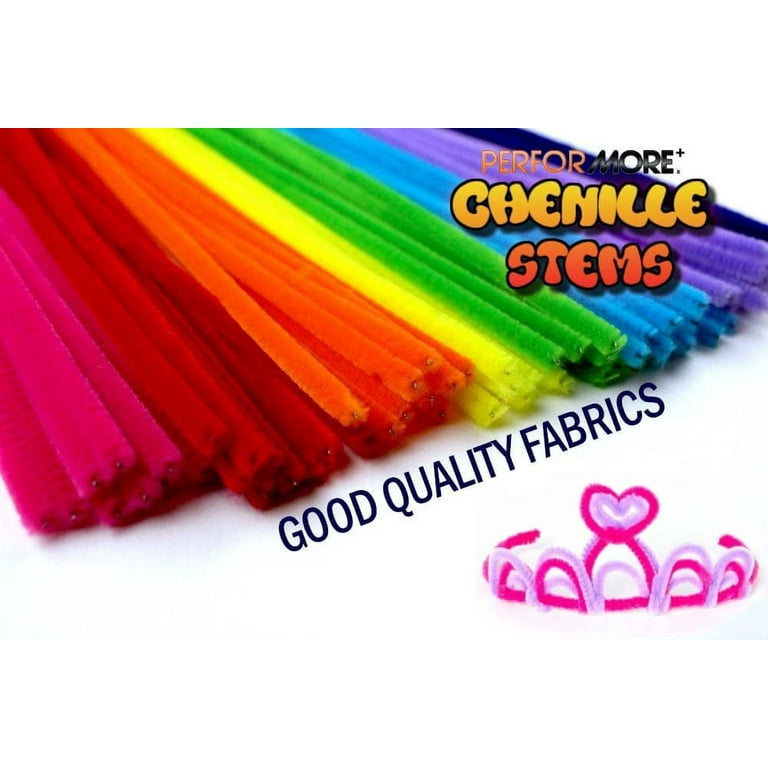 Craft Workshop Chenille Pipecleaners Large Assorted Colours, Pack