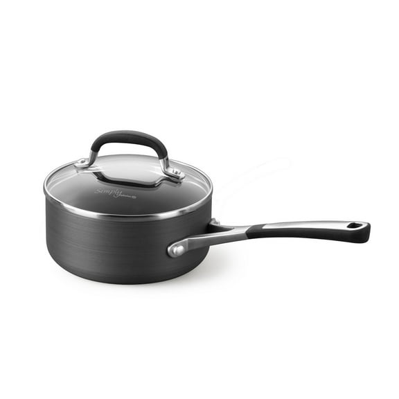 Simply Calphalon Nonstick 1-Quart Sauce Pan with Cover