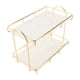 thumbnail image 1 of Estante De Almacenamiento Para , Estante De Maquillaje De 2 Niveles, Estructura Humanizada, Organizador De Mostrador, Dorado Y, 1 of 7