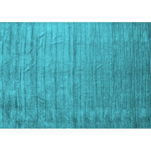 Ahgly Company Indoor Rectangle Abstract Light Blue Contemporary Area Rugs, 2' x 5'