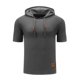 thumbnail image 2 of pstuiky Camisas de manga corta para hombre, Camisa de manga corta con cuello abierto y lazo floral hecha a mano para hombre camisetas de hombre xxl, 2 of 4