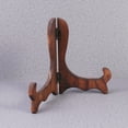 thumbnail image 3 of 4PCS Plate Tea Cake Display Stand Tea Biscuit Dish Easel Rack Desktop Display Holder for Home Party Shop - Size L (Burned Pine Color), 3 of 9