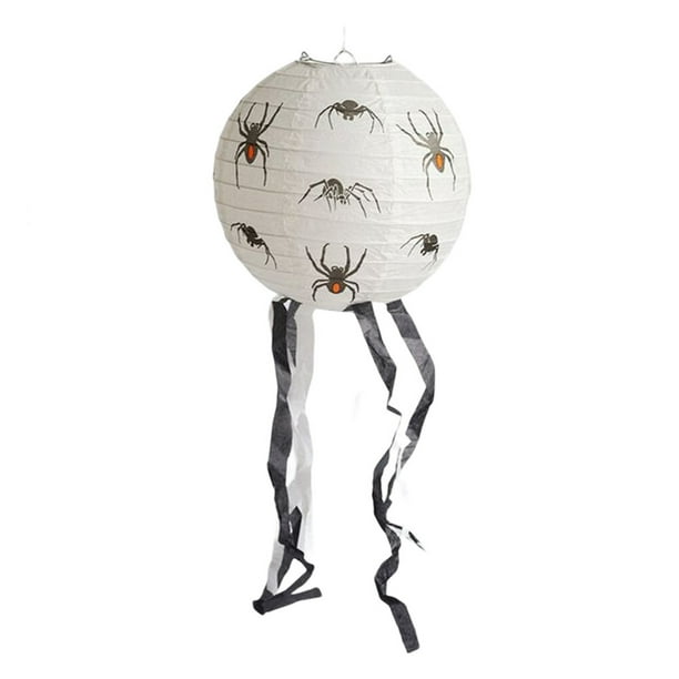 Wosthever Linterna de papel de calabaza plegable 3D, decoraciones de Halloween, Festival de fantasmas, atmósfera, murciélago, araña, farol de papel, Type5 NO5 Wosthever JJ25685-03