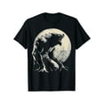 thumbnail image 1 of Werewolf Wolf Howling Moon Halloween Alpha Male T-Shirt Tops Tee, 1 of 6
