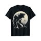 thumbnail image 1 of Camiseta de Halloween con diseño de hombre lobo, lobo aullando y luna alfa, 1 of 6