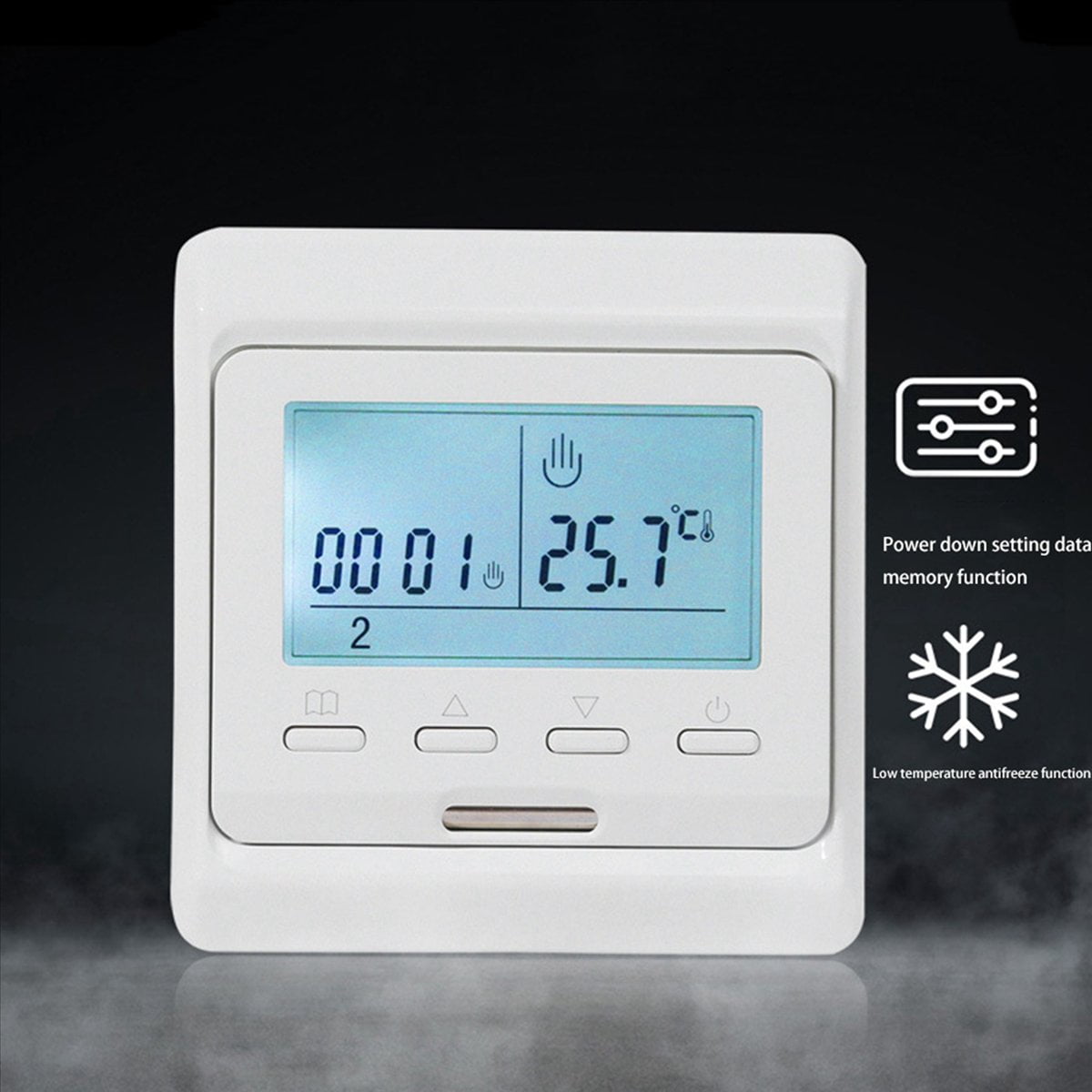 3X 16A 230V LCD Programmable Warm Floor Heating Room Thermostat Thermoregulator Temperature Controller Manual Mechanical