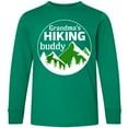 thumbnail image 3 of Inktastic Grandma's Hiking Buddy with Mountains and Trees Long Sleeve Youth T-Shirt, 3 of 5