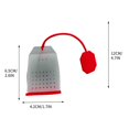 thumbnail image 3 of XYRSRUW Silica Gel Tea Bag Filter for Loose Leaf Tea, Herbal Infusion Strainer for Iced and Hot Beverages, Tea Filtering Tool for Fine and Coarse Tea, Tea Infuser for Filtered Brewed Drinks, 3 of 7
