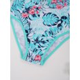 thumbnail image 6 of Sholeno Girls Rush Guard Swimsuit One Piece Toddler Girl Long Sleeve UPF50 Sun Protection Sunsuit Light Green 6, 6 of 6