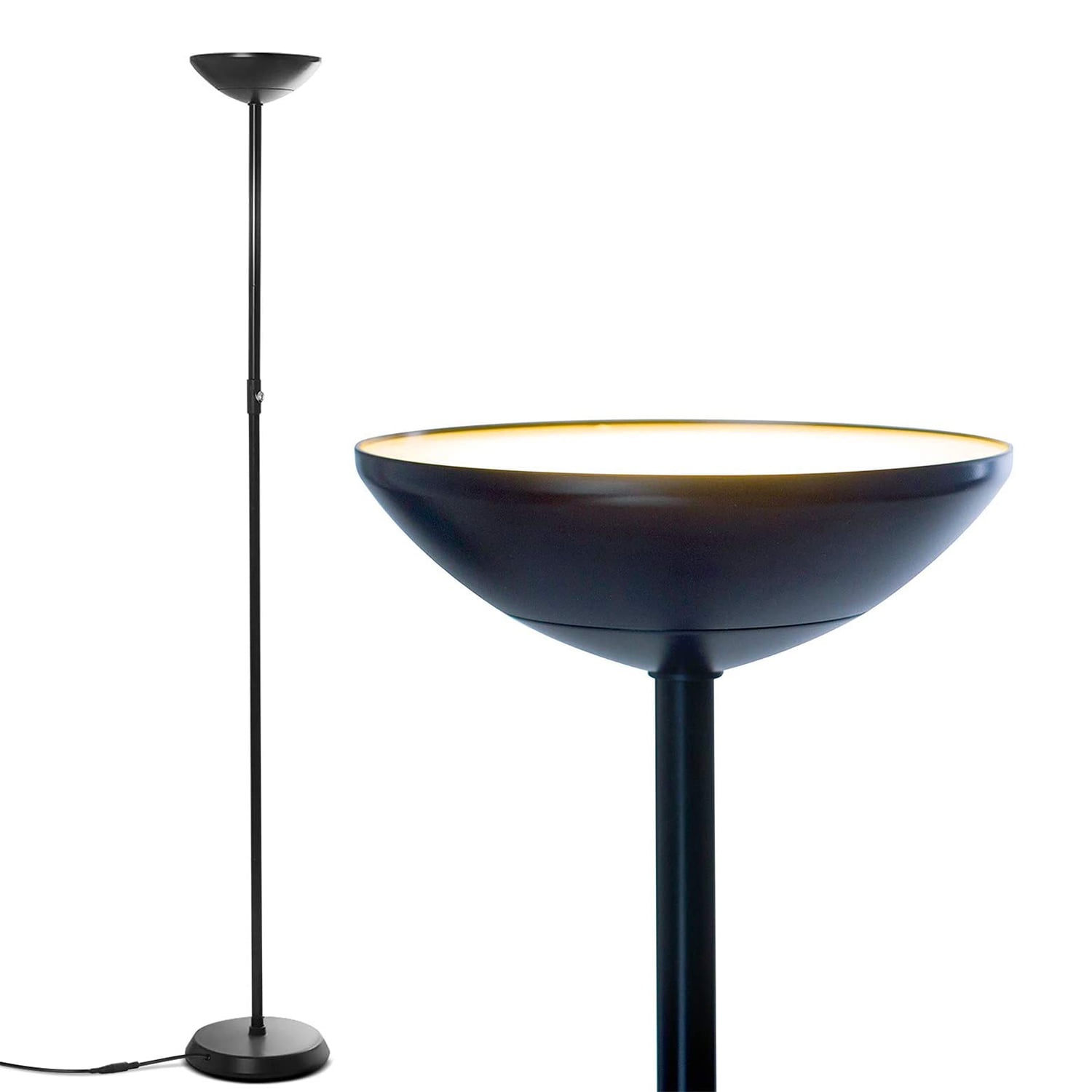 Brightech SkyLite - Bright LED Torchiere Floor Lamp for Offices