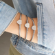 thumbnail image 2 of Pulseras de mujer personalizadas con inicial. Accesorios y regalos para mujer elegantes y resistentes  Xtellar plateado, 2 of 4
