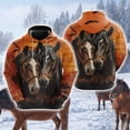 thumbnail image 5 of Sudadera con capucha para amantes de los caballos para hombre, ropa informal con gráficos de granja, jerséis con cara de caballo, chándal ecuestre, top informal Y2k para niño, 5 of 5
