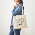 thumbnail image 3 of CafePress - I Am His Script Letters Tote Bag - Unisex Canvas Tote Bag, Beige, 1-Piece, 3 of 6