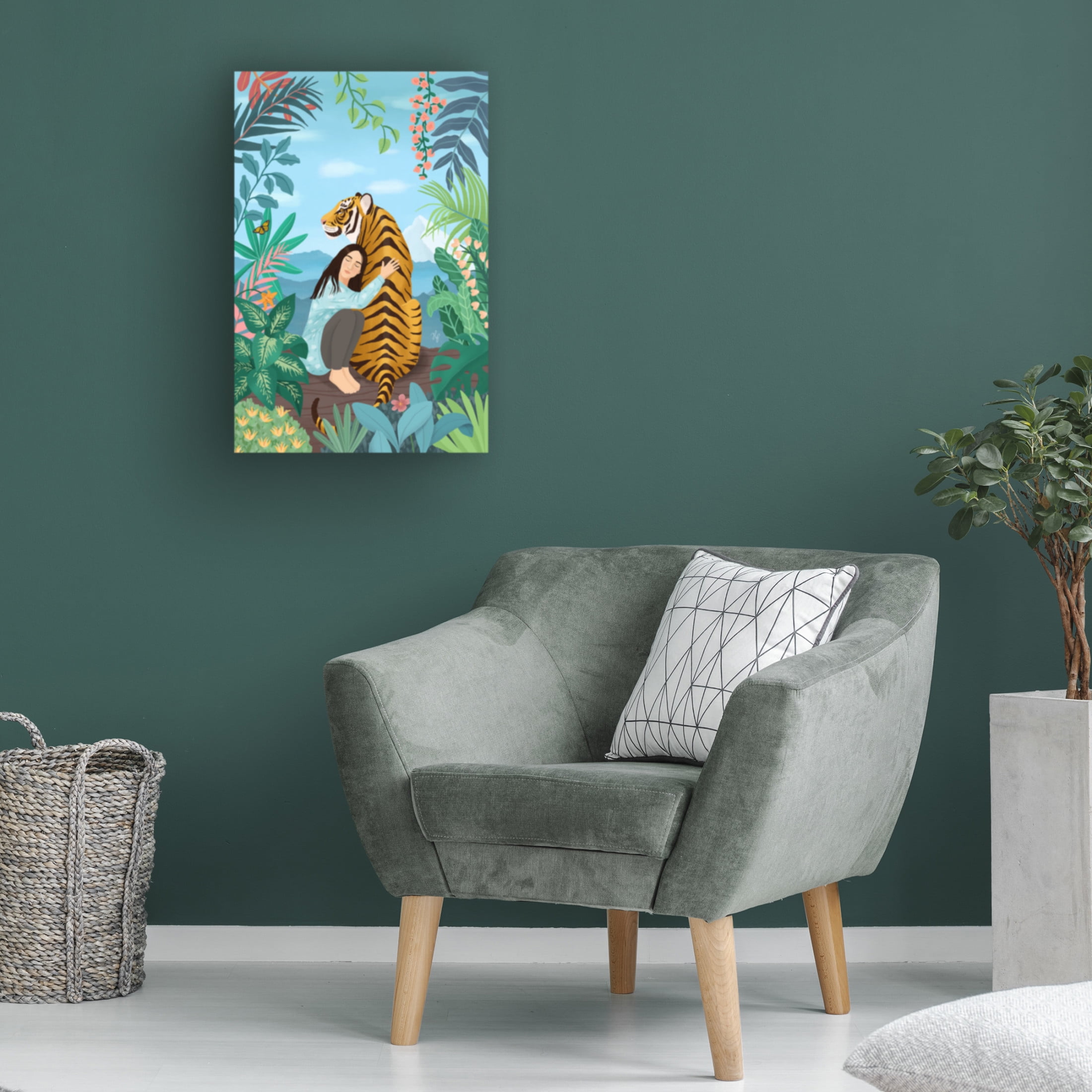 Trademark Fine Art Petra Holikova Tiger Canvas Wall Art