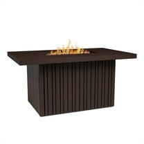 Real Flame Calvin 52" Propane Fire Pit Table with Hidden Tank in Bronze Coral