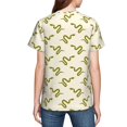 thumbnail image 7 of Wukai Green Snake Youth Unisex Short Sleeve T-Shirt for Boys, Girls, Teens, and Kids-X-Small, 7 of 7