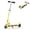 Yellow, variant on SolidPal Kids Kick Scooter, Foldable 2-Wheel with LED Light Wheels, Adjustable Handlebar for 3-12 Ages