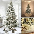 thumbnail image 2 of Christmas Tree Skirt Large Snowy White Faux Fur Xmas Tree Skirt for Christmas Decorations Indoor Outdoor,31/35/48 inch, 2 of 9