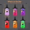 thumbnail image 7 of LEEYNEER 6PCS Halloween Hats  Colorful Luminous Witch Hats  Halloween Outdoor Decoration, 7 of 7